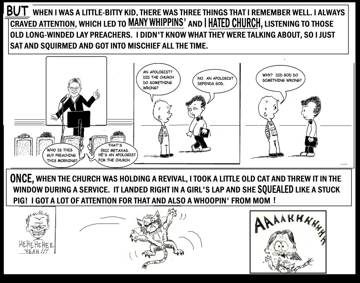 Crimson Tikes Guts and Glory: A Cat and a Sermon